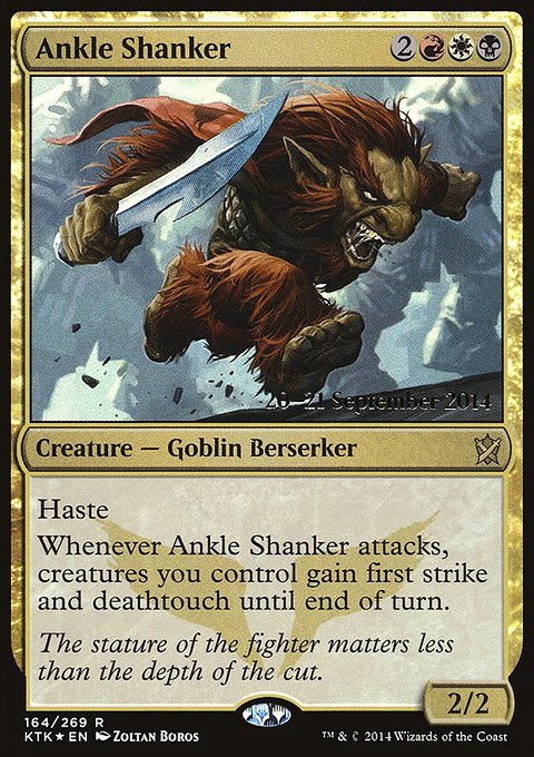 Ankle Shanker, Khans of Tarkir Promos #164s, Magic: The Gathering card