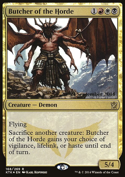 Butcher of the Horde, Khans of Tarkir Promos #168s, Magic: The Gathering card