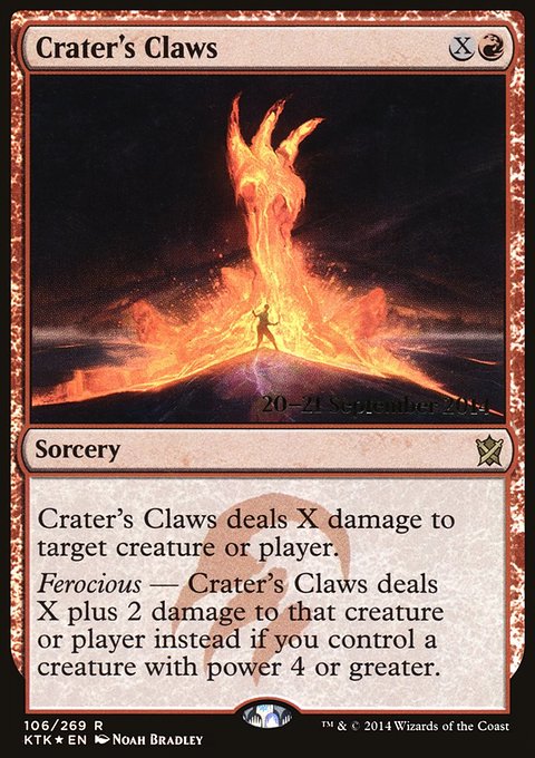 Crater's Claws, Khans of Tarkir Promos #106s, Magic: The Gathering card