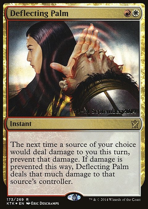 Deflecting Palm, Khans of Tarkir Promos #173s, Magic: The Gathering card