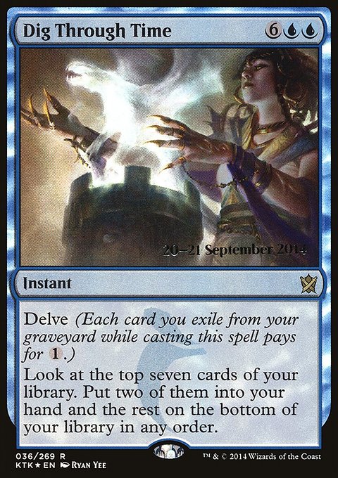 Dig Through Time, Khans of Tarkir Promos #36s, Magic: The Gathering card