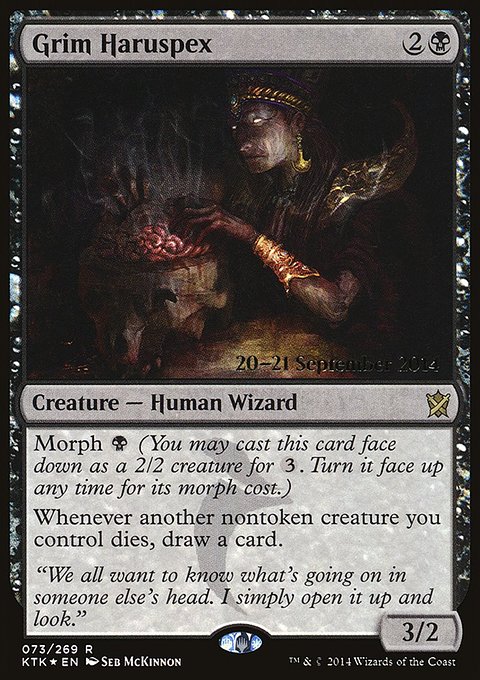 Grim Haruspex, Khans of Tarkir Promos #73s, Magic: The Gathering card