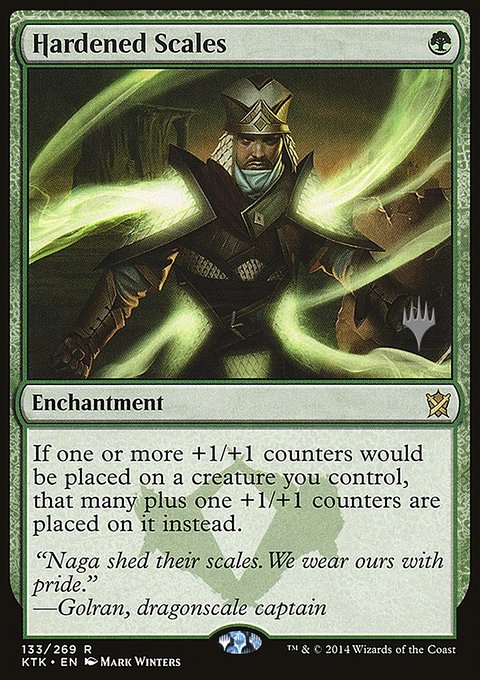 Hardened Scales, Khans of Tarkir Promos #133p, Magic: The Gathering card