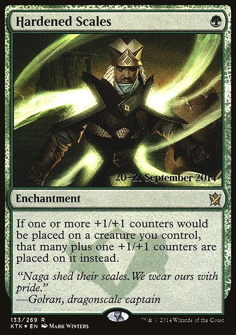 Hardened Scales, Khans of Tarkir Promos #133s, Magic: The Gathering card