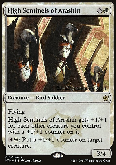 High Sentinels of Arashin, Khans of Tarkir Promos #13s, Magic: The Gathering card