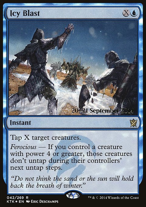 Icy Blast, Khans of Tarkir Promos #42s, Magic: The Gathering card