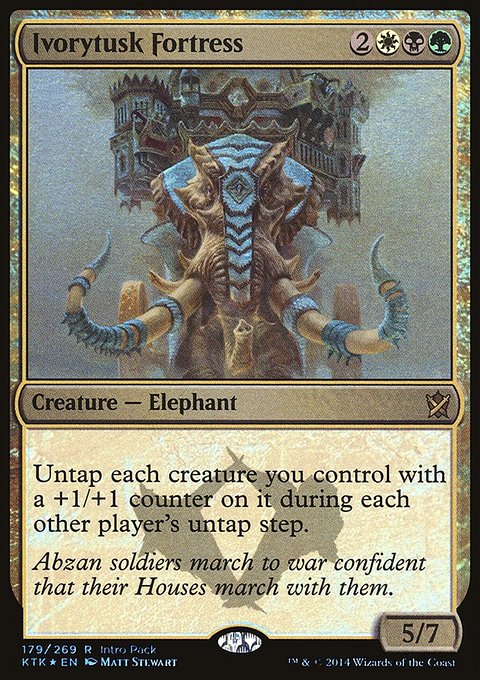Ivorytusk Fortress, Khans of Tarkir Promos #179, Magic: The Gathering card