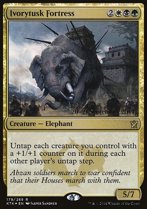 Ivorytusk Fortress, Khans of Tarkir Promos #179s, Magic: The Gathering card