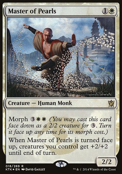 Master of Pearls, Khans of Tarkir Promos #18s, Magic: The Gathering card