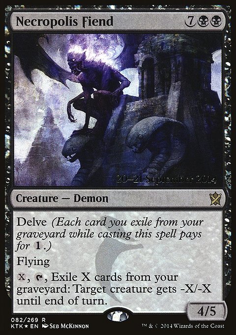 Necropolis Fiend, Khans of Tarkir Promos #82s, Magic: The Gathering card