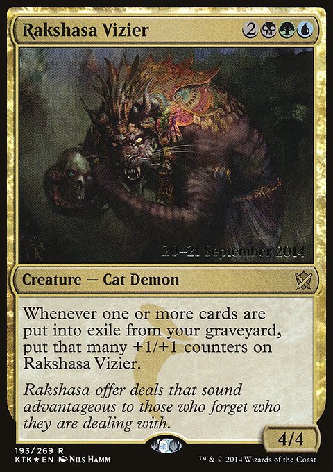 Rakshasa Vizier, Khans of Tarkir Promos #193s, Magic: The Gathering card