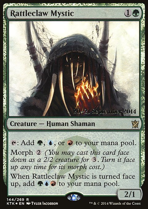 Rattleclaw Mystic, Khans of Tarkir Promos #144s, Magic: The Gathering card