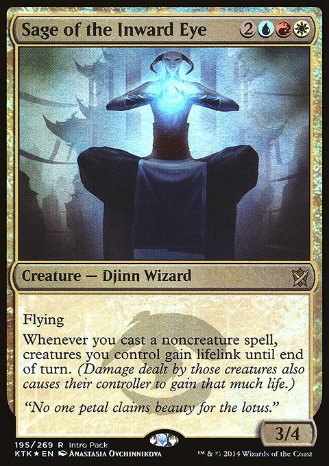 Sage of the Inward Eye, Khans of Tarkir Promos #195, Magic: The Gathering card