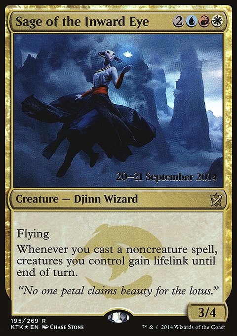 Sage of the Inward Eye, Khans of Tarkir Promos #195s, Magic: The Gathering card