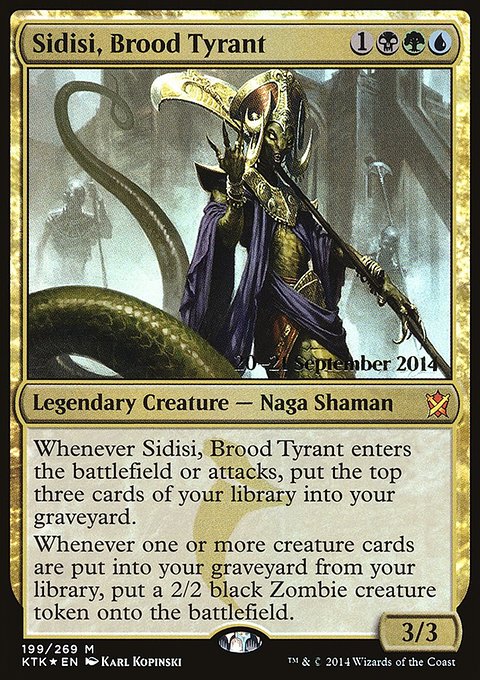 Sidisi, Brood Tyrant, Khans of Tarkir Promos #199s, Magic: The Gathering card