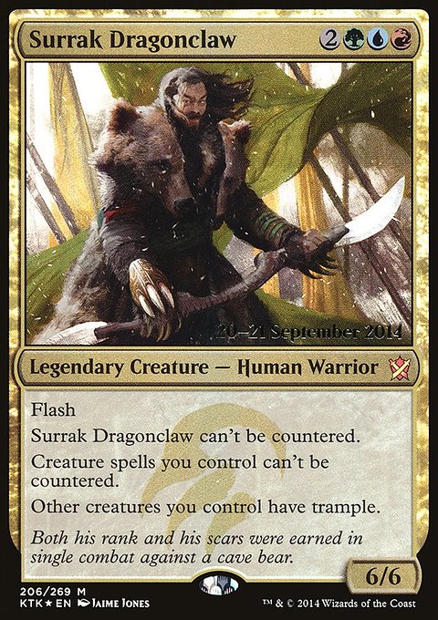 Surrak Dragonclaw, Khans of Tarkir Promos #206s, Magic: The Gathering card