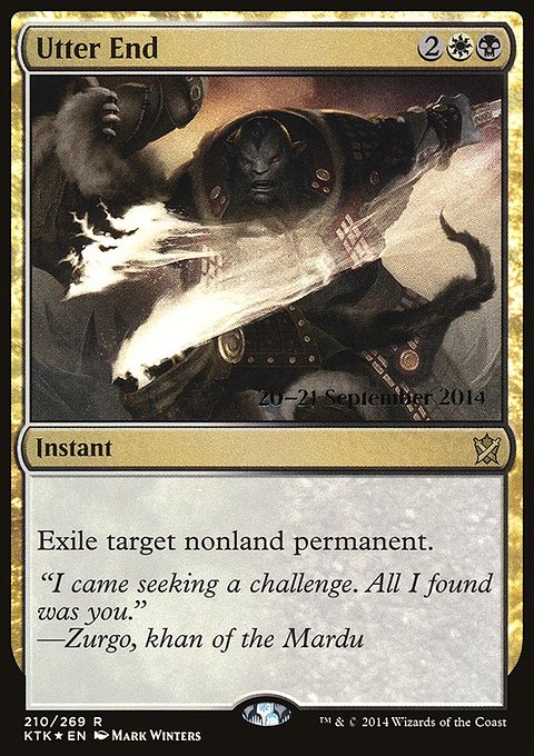 Utter End, Khans of Tarkir Promos #210s, Magic: The Gathering card