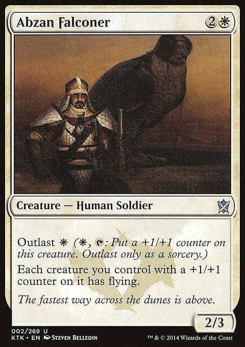 Abzan Falconer, Khans of Tarkir #2, Magic: The Gathering card