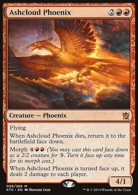 Ashcloud Phoenix, Khans of Tarkir #99, Magic: The Gathering card