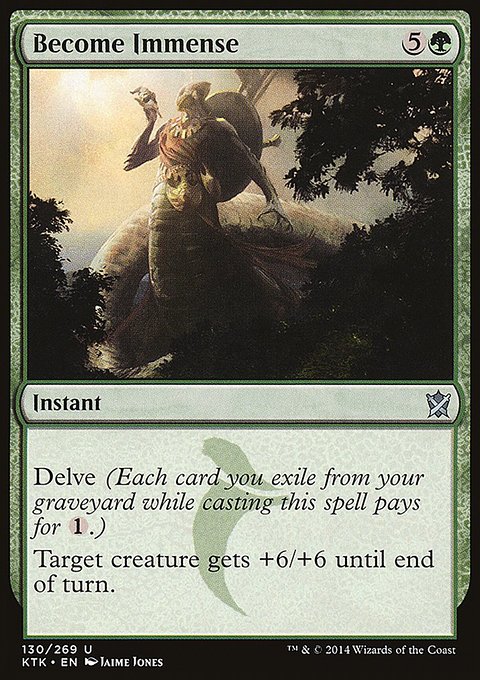 Become Immense, Khans of Tarkir #130, Magic: The Gathering card