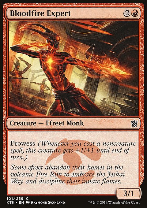 Bloodfire Expert, Khans of Tarkir #101, Magic: The Gathering card