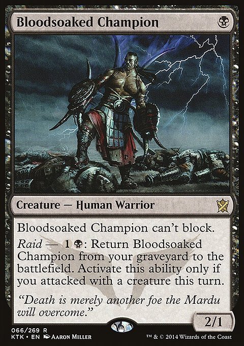 Bloodsoaked Champion, Khans of Tarkir #66, Magic: The Gathering card