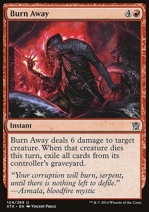 Burn Away, Khans of Tarkir #104, Magic: The Gathering card