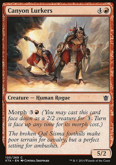 Canyon Lurkers, Khans of Tarkir #105, Magic: The Gathering card