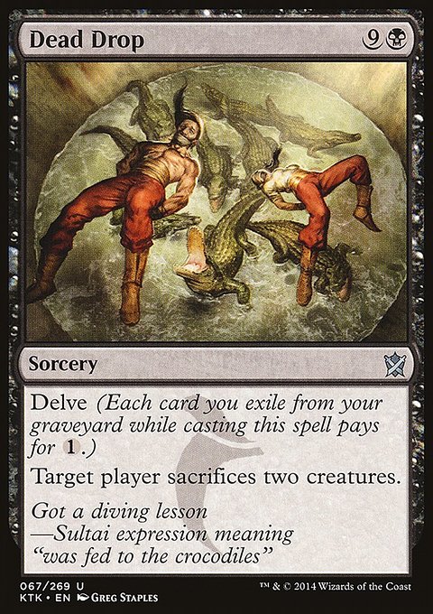 Dead Drop, Khans of Tarkir #67, Magic: The Gathering card