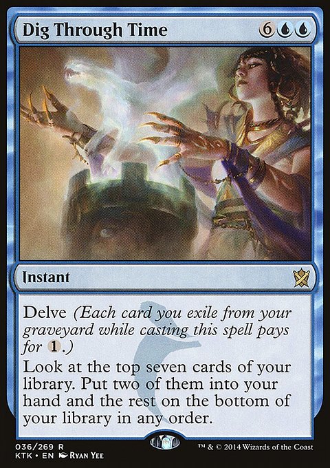 Dig Through Time, Khans of Tarkir #36, Magic: The Gathering card