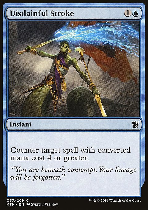 Disdainful Stroke, Khans of Tarkir #37, Magic: The Gathering card
