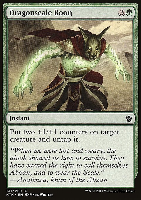 Dragonscale Boon, Khans of Tarkir #131, Magic: The Gathering card