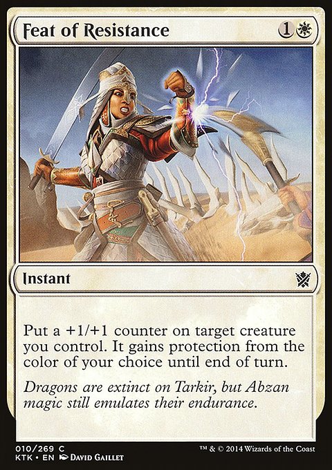 Feat of Resistance, Khans of Tarkir #10, Magic: The Gathering card