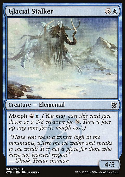 Glacial Stalker, Khans of Tarkir #41, Magic: The Gathering card