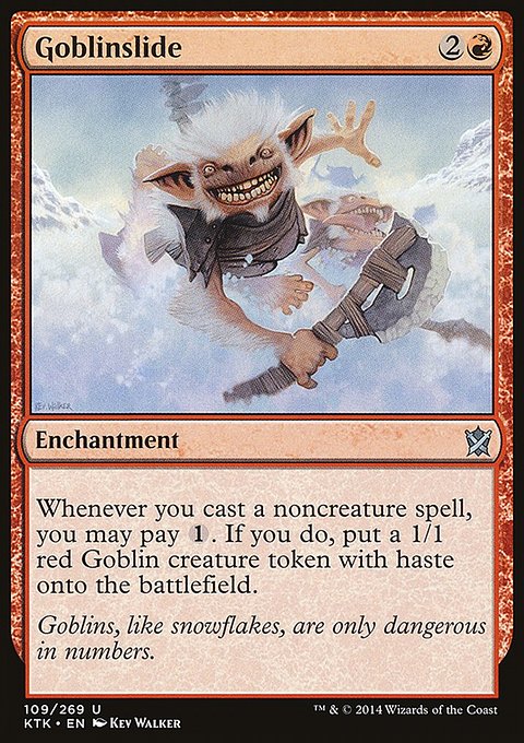 Goblinslide, Khans of Tarkir #109, Magic: The Gathering card
