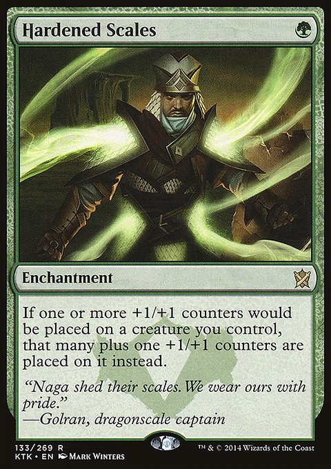 Hardened Scales, Khans of Tarkir #133, Magic: The Gathering card