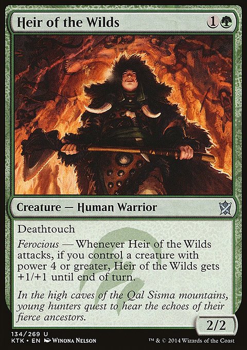 Heir of the Wilds, Khans of Tarkir #134, Magic: The Gathering card