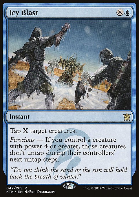Icy Blast, Khans of Tarkir #42, Magic: The Gathering card