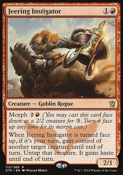 Jeering Instigator, Khans of Tarkir #113, Magic: The Gathering card
