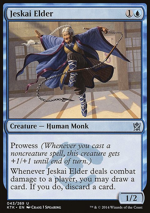 Jeskai Elder, Khans of Tarkir #43, Magic: The Gathering card