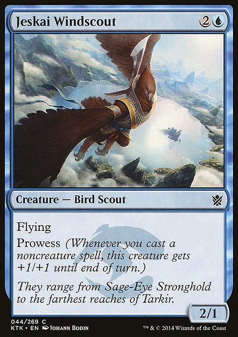 Jeskai Windscout, Khans of Tarkir #44, Magic: The Gathering card