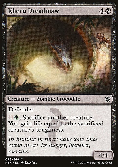 Kheru Dreadmaw, Khans of Tarkir #76, Magic: The Gathering card