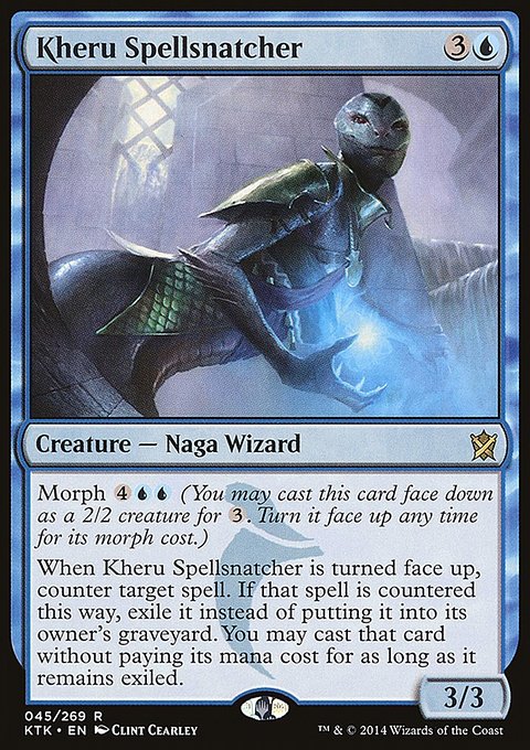 Kheru Spellsnatcher, Khans of Tarkir #45, Magic: The Gathering card