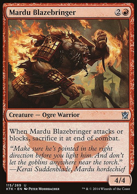 Mardu Blazebringer, Khans of Tarkir #115, Magic: The Gathering card