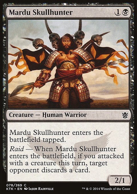 Mardu Skullhunter, Khans of Tarkir #78, Magic: The Gathering card