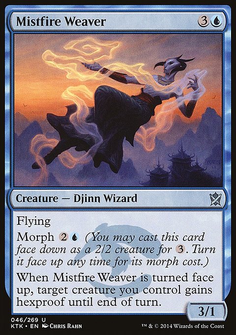 Mistfire Weaver, Khans of Tarkir #46, Magic: The Gathering card