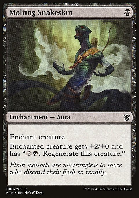 Molting Snakeskin, Khans of Tarkir #80, Magic: The Gathering card