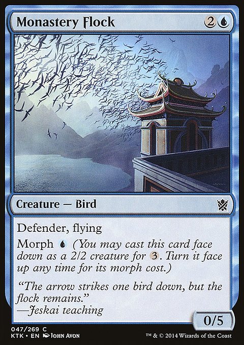 Monastery Flock, Khans of Tarkir #47, Magic: The Gathering card