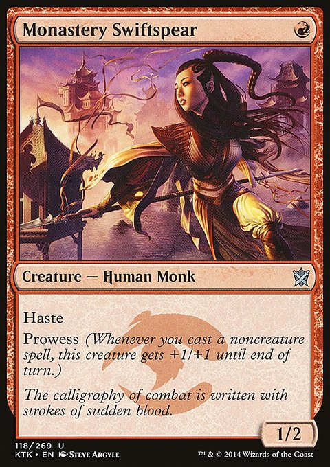 Monastery Swiftspear, Khans of Tarkir #118, Magic: The Gathering card