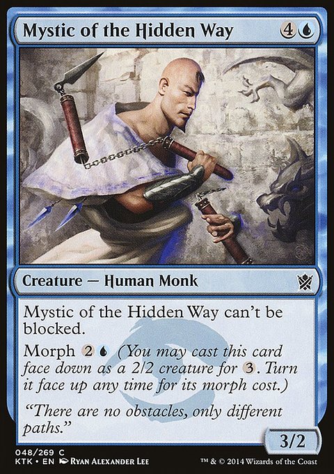 Mystic of the Hidden Way, Khans of Tarkir #48, Magic: The Gathering card